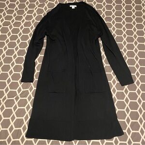 Amazon Essentials Women’s Small Black Open Front Long Sleeve Cardigan Sweater